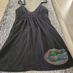 Black Dress with Beaded UF Gator Design